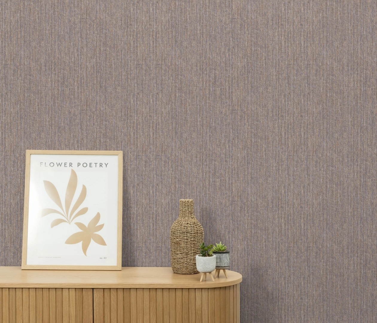 Textil mintás moható dekor tapéta kék narancs színekkel