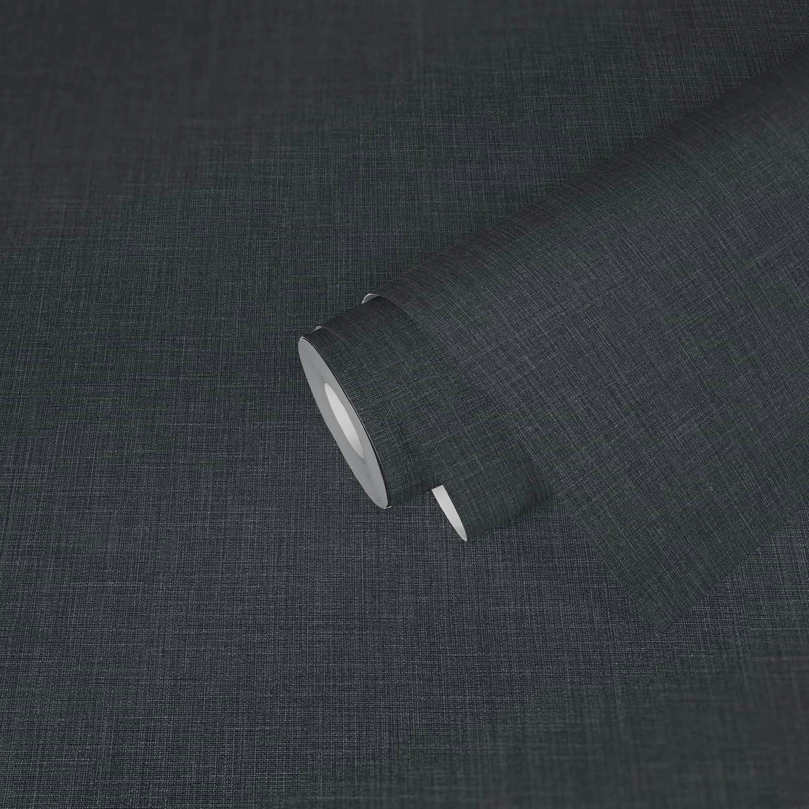 Textil mintás vinyl tapéta antracit színben