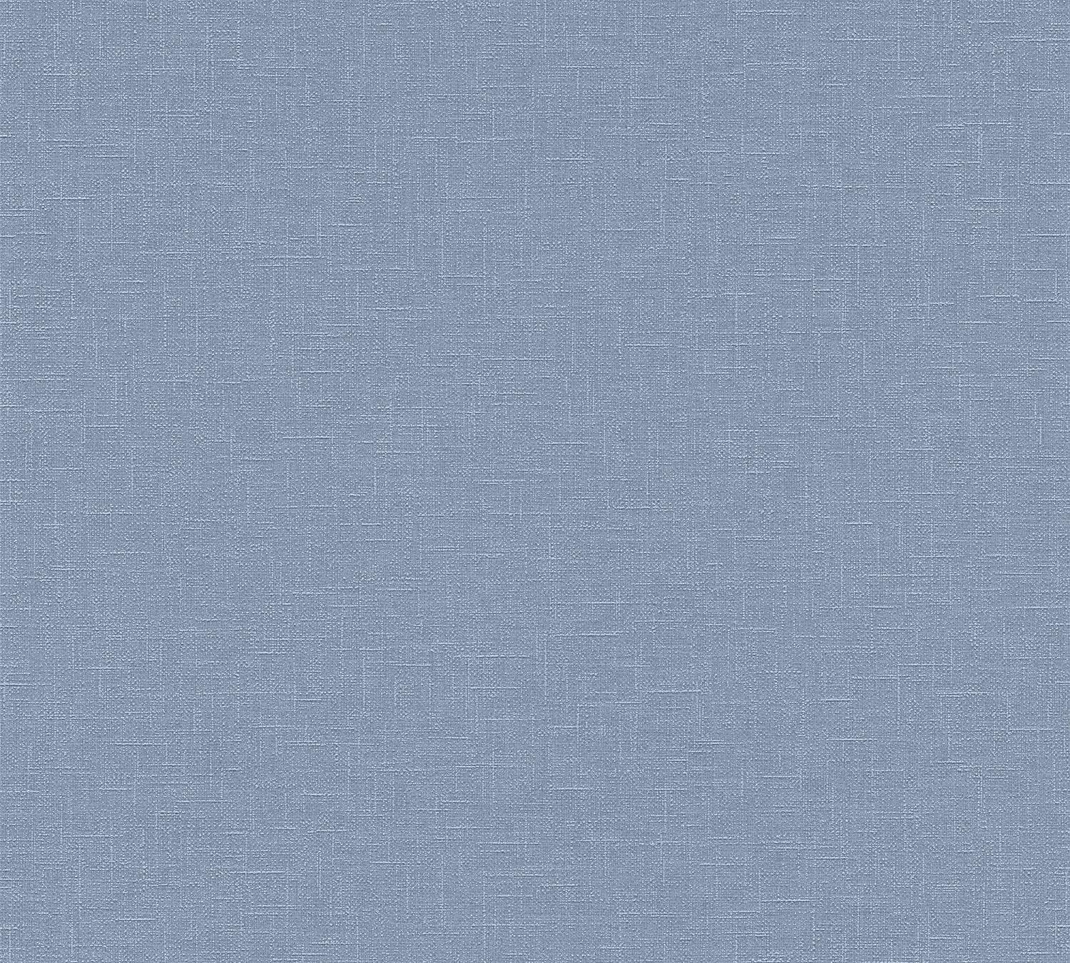 Textil szőtt hatású kék vlies tapéta