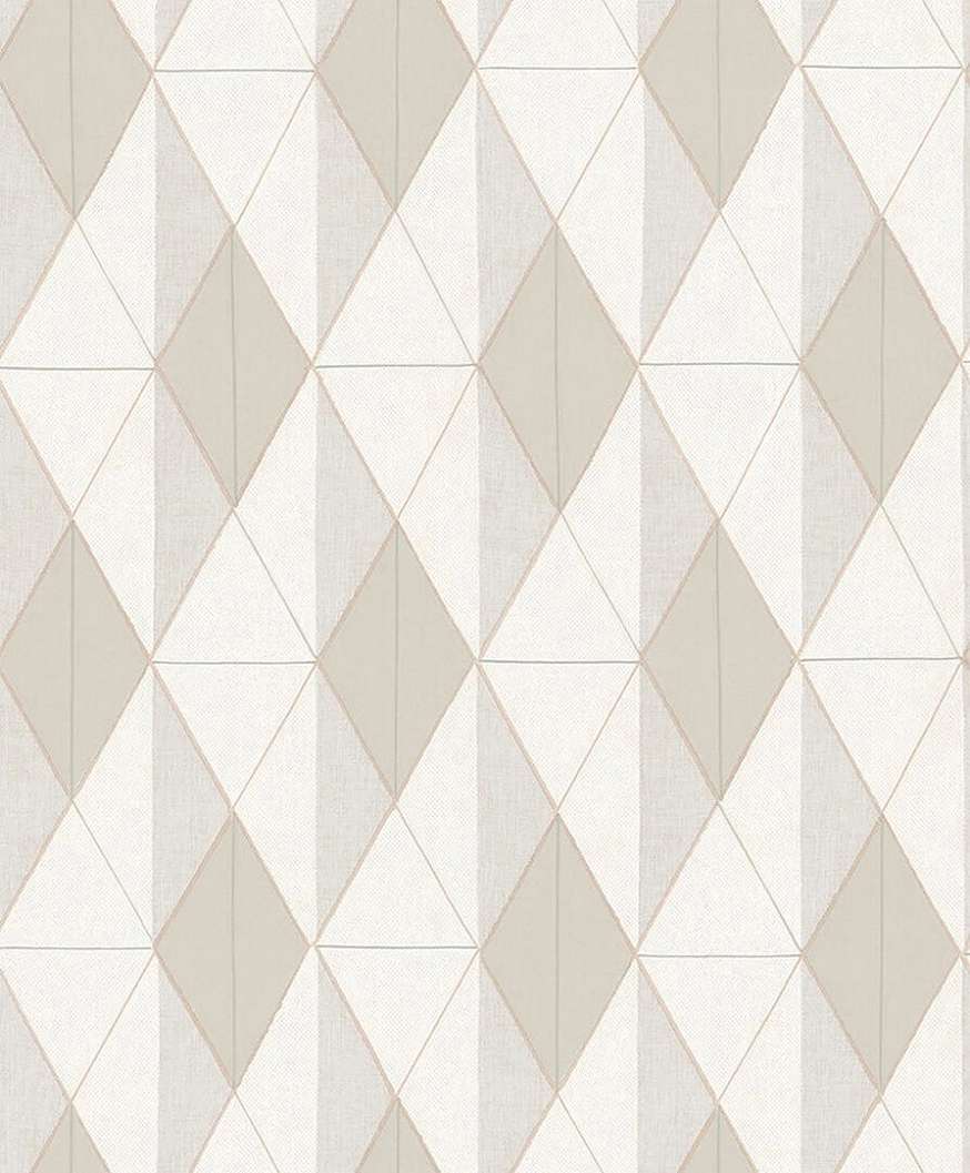 Textilhatású geometria mintás olasz vinyl tapéta