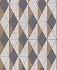 Textilhatású geometria mintás olasz vinyl tapéta