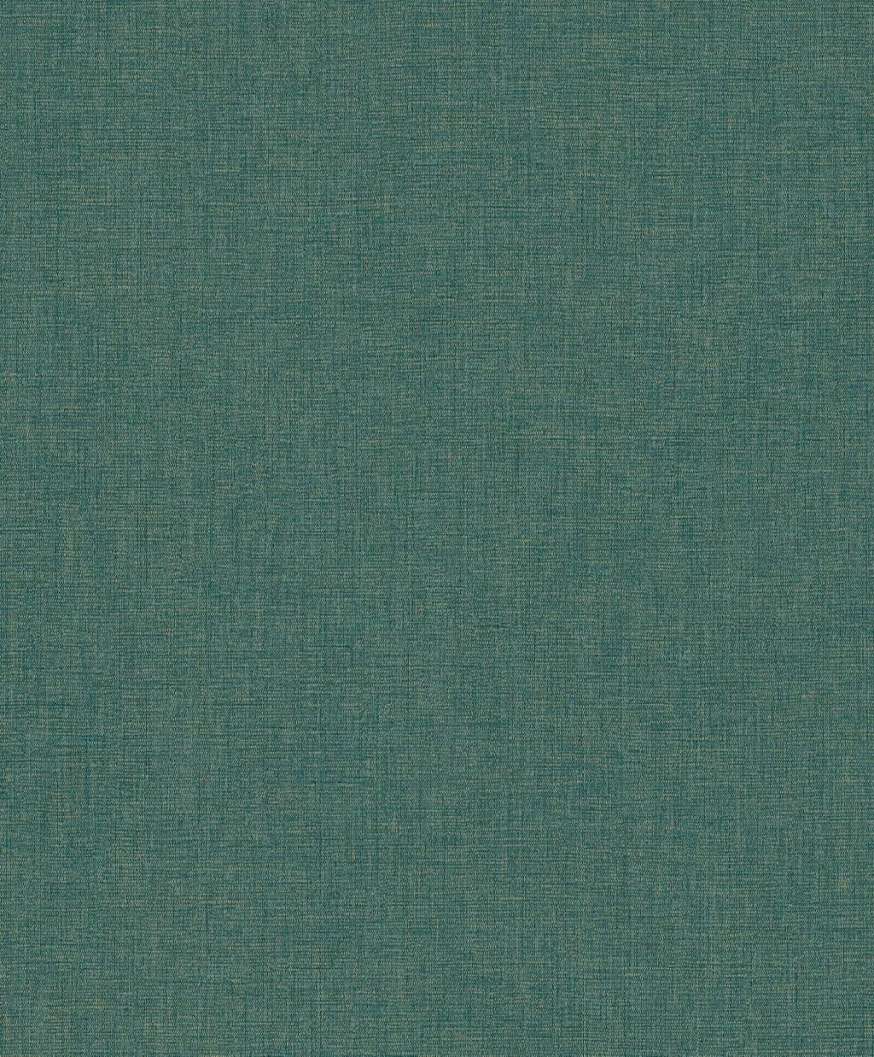Textilhatású kékeszöld színű francia design tapéta