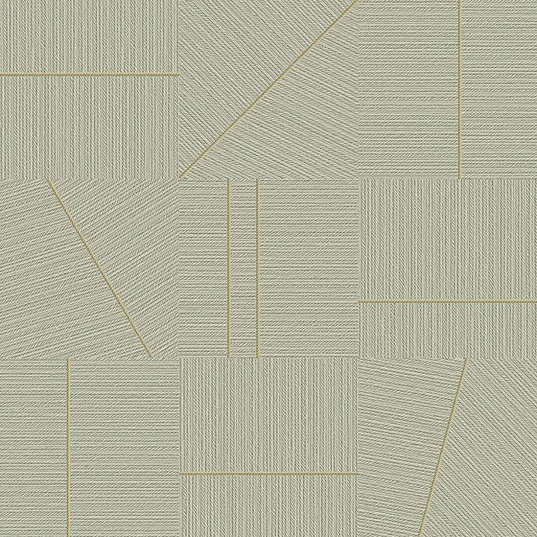 Textilszőtt hatású finom geometrikus olasz design tapéta mosható vinyl