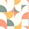 Több színű design geometrikus mintás prémium tapéta