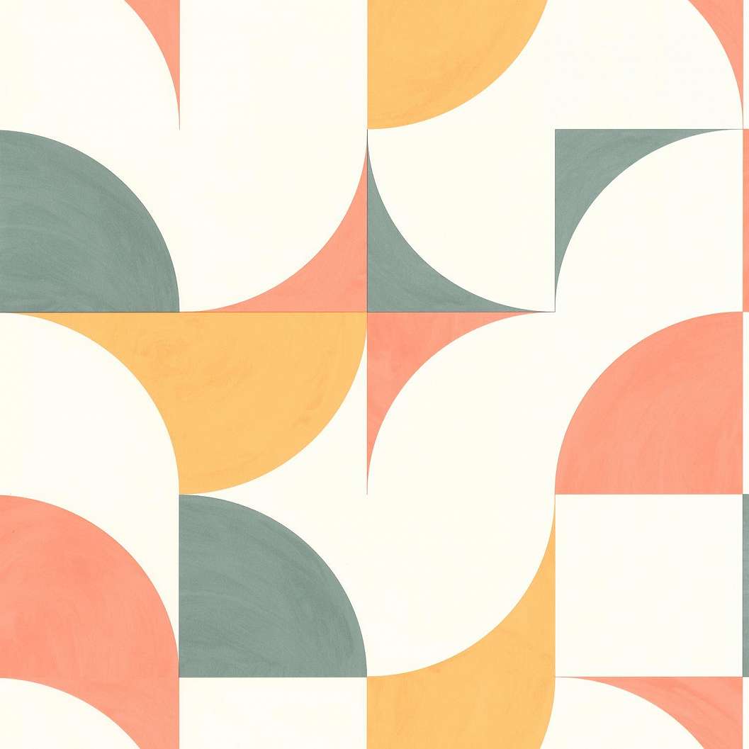 Több színű design geometrikus mintás prémium tapéta