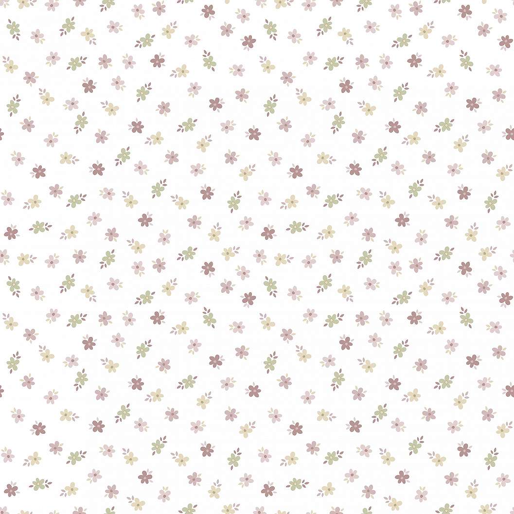 Többszínű virág mintás gyerek design tapéta
