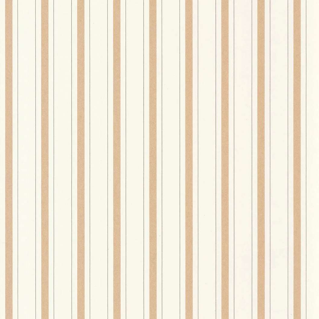 Toile stílusú design tapéta csíkos mintával beige színben