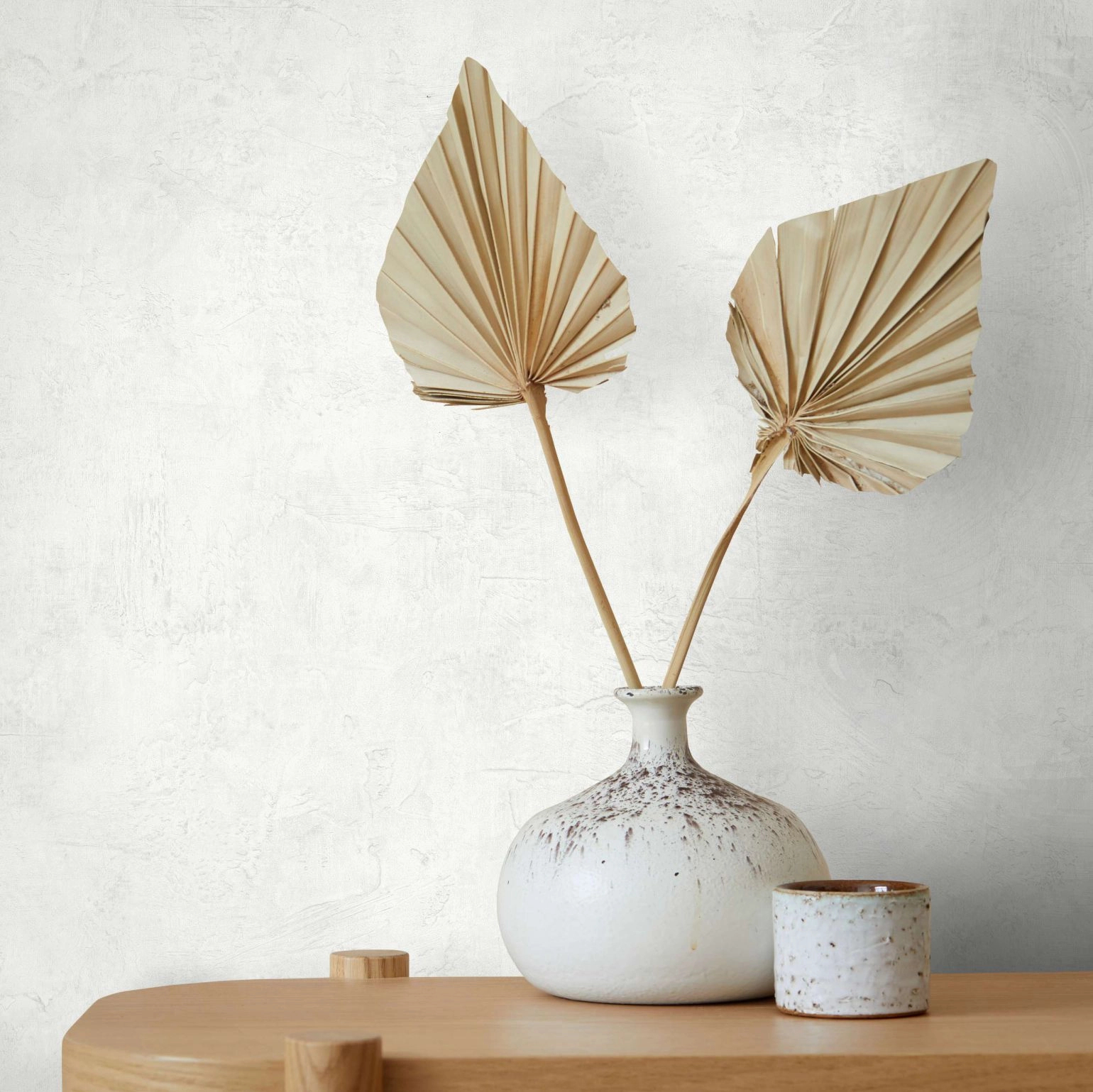 Törtfehér natúr struktúrált vinyl tapéta