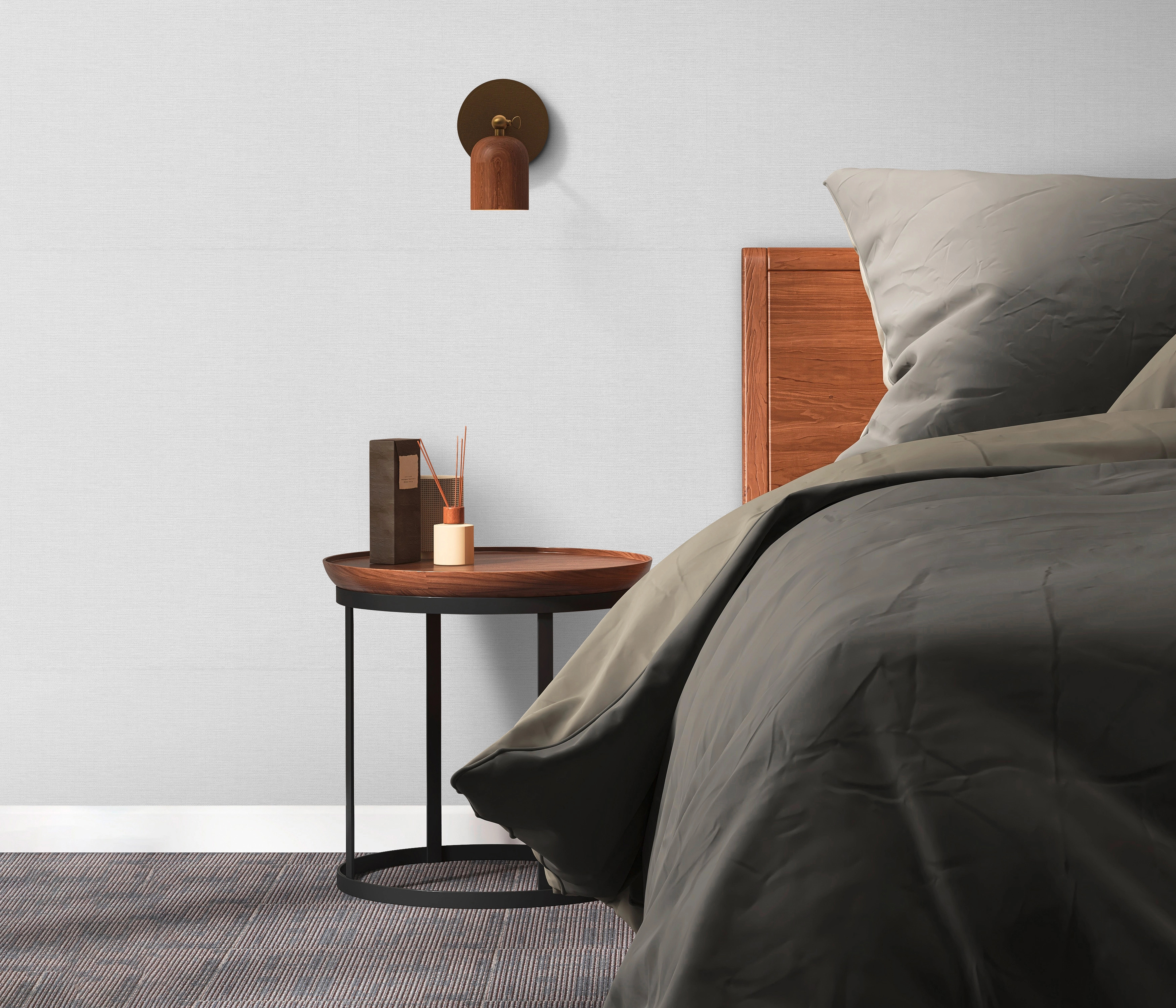 Törtfehér textil hatású design tapéta