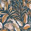 Trópusi botanikus vinyl design tapéta tukán madár mintával