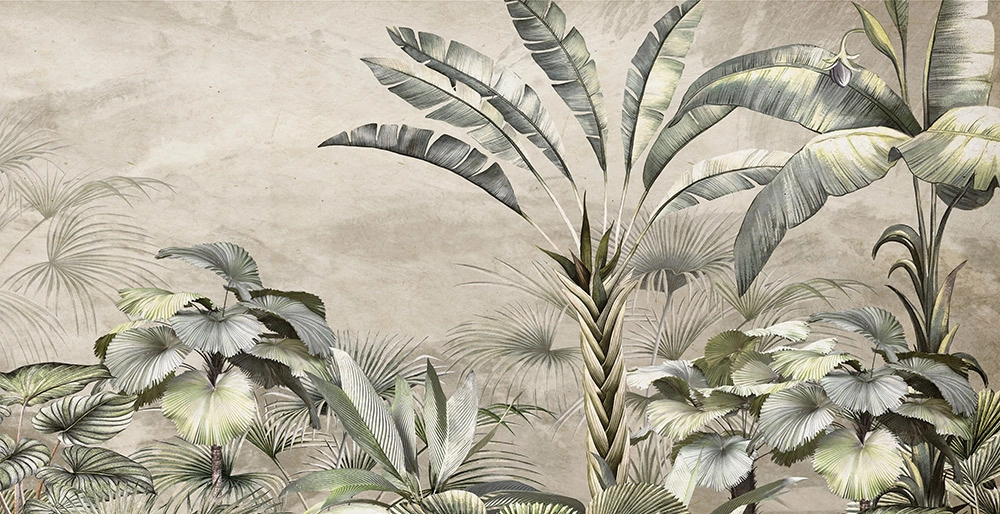 Trópusi dzsungel mintás vlies fotótapéta egyedi 555x285 méretben vlies vinyl
