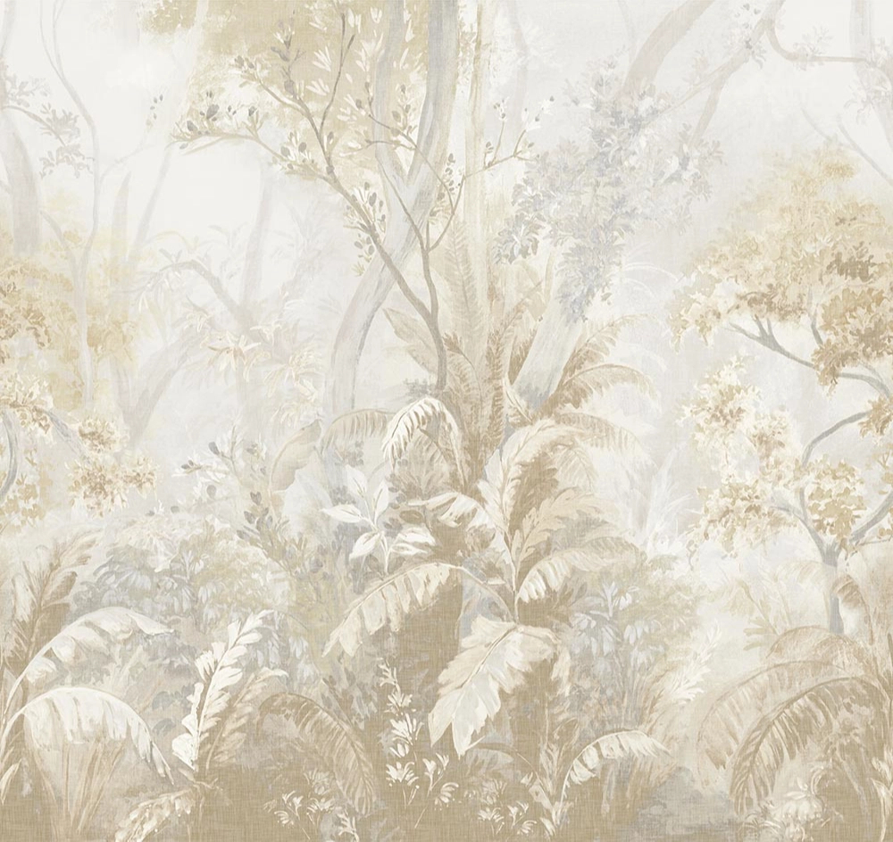 Trópusi erdő fotótapéta bézs színben