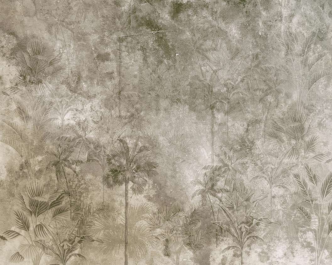 Trópusi hangulatú pálmafa mintás design fali poszter 368x254 vlies