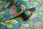 Trópusi madár és levélmintás trendi vlies dekor tapéta