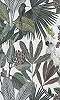 Trópusi növény mintás tapéta, papagáj, kolibri mintával