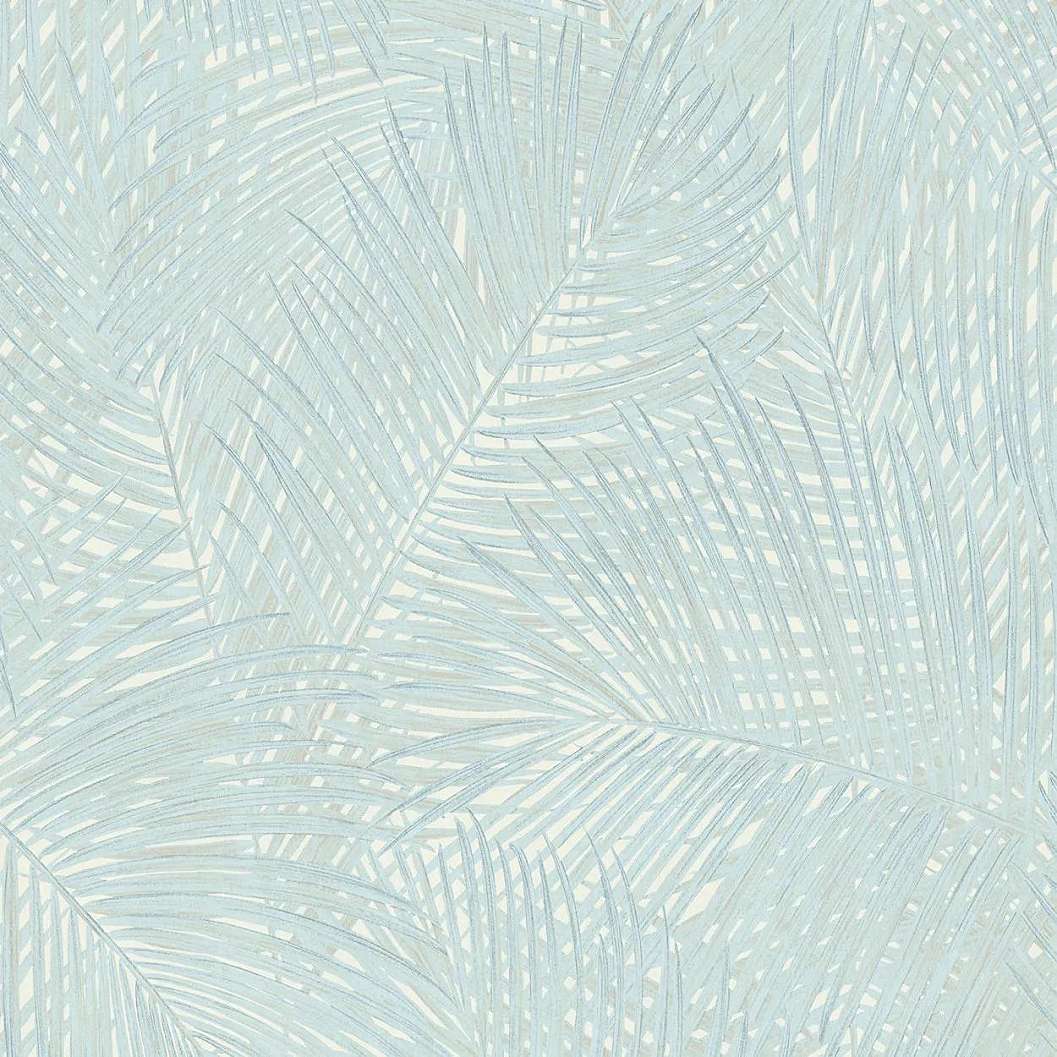 Trópusi pálmalevél mintás vlies design tapéta pasztell színben