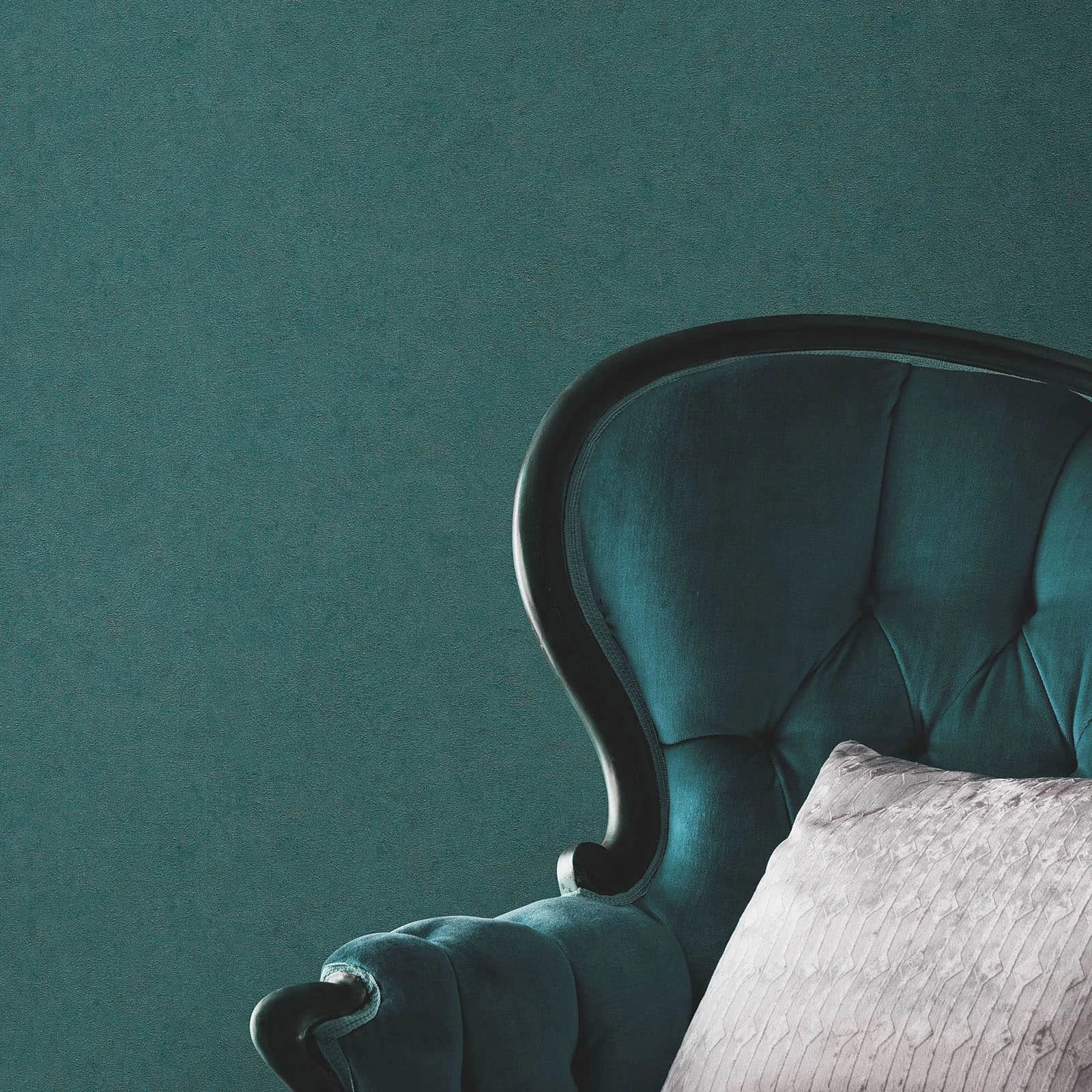 Türkíz struktúrált loftos stílusú koptatott beton design tapéta