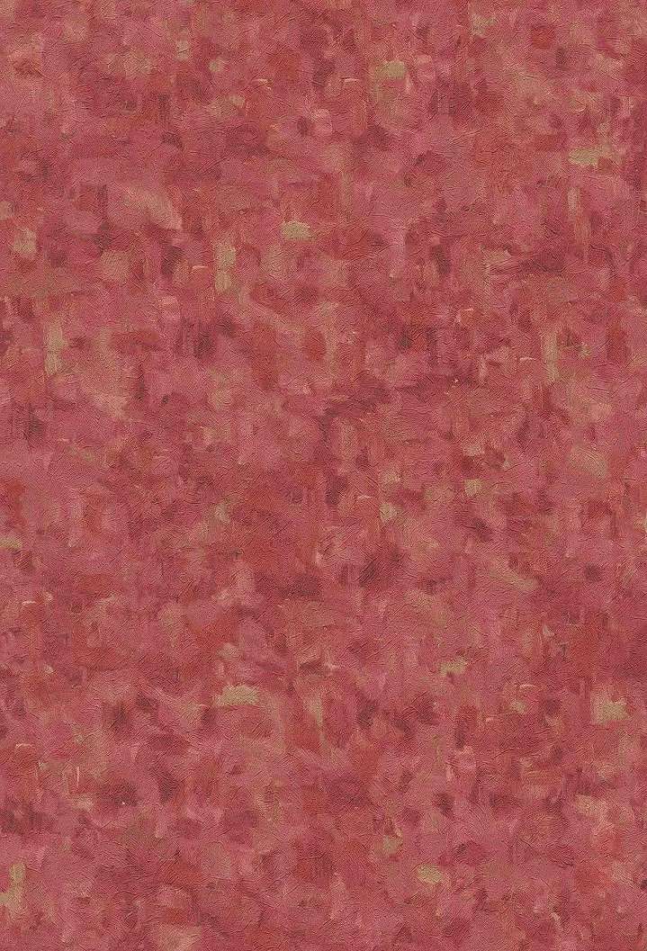 Van Gogh ecsetvonásai piros színű tapétán