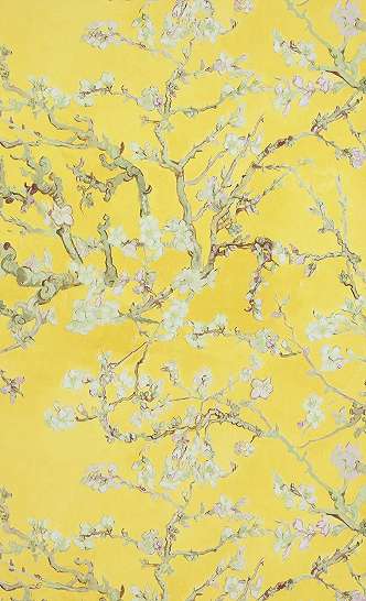 Van Gogh tapéta sárga cseresznyefa virág mintával
