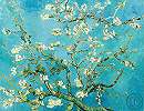 Van Gogh türkíz cseresznyefa virág mintás fali poszter