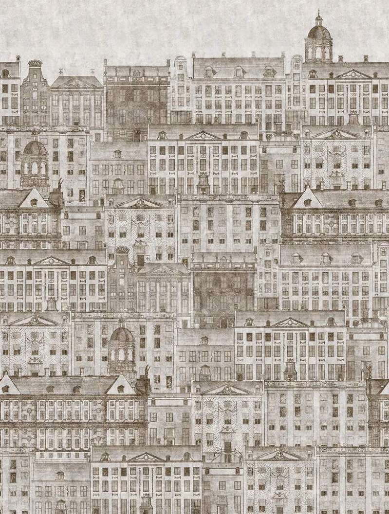 Városkép mintás vinyl poszter tapéta strukturált felülettel