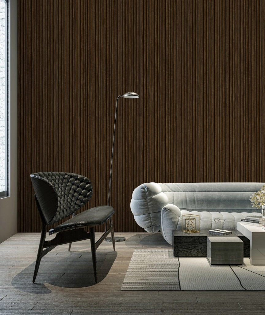 Világos barna dekor léc lamella barna 78x300cm