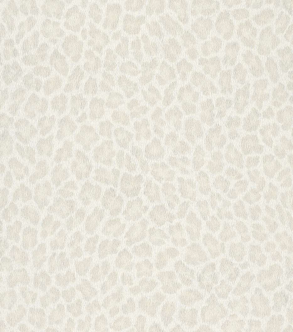 Világos krém és beige színű leopárd mintás tapéta