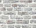 Világos szürke téglamintás design tapéta mosható felületel