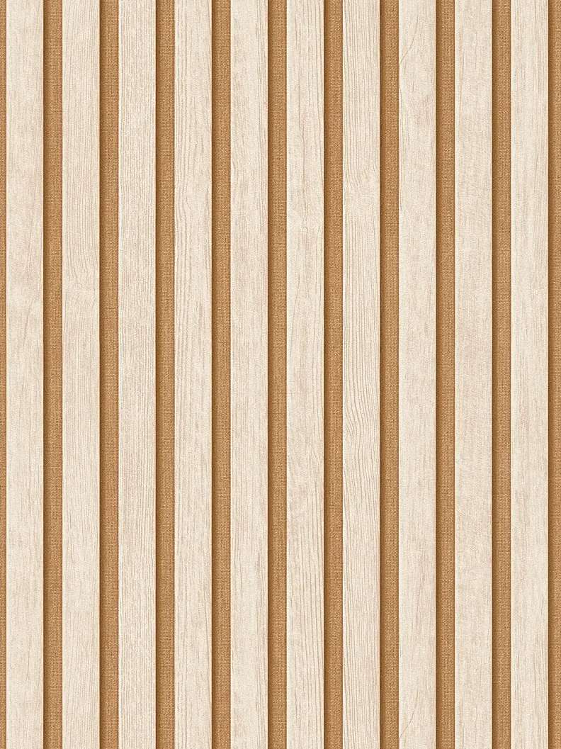 Világosbarna és fényes arany dekorléc mintás vinyl dekor tapéta