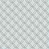Világoskék hímzett hatású dekor tapéta geometrikus mintával