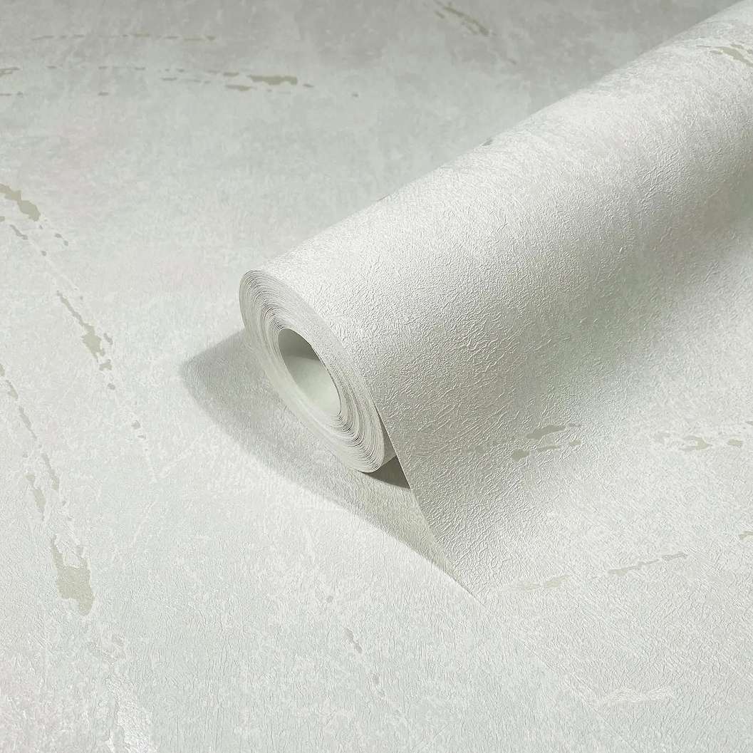 Világosszürke vinyl dekor tapéta metál koptatással