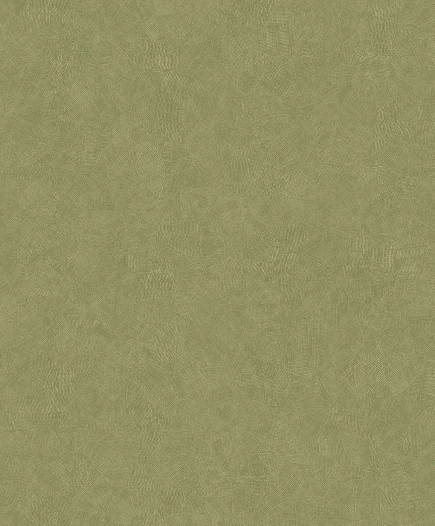 Világoszöld és metálos arany színű levél struktúrált mintás francia design tapéta