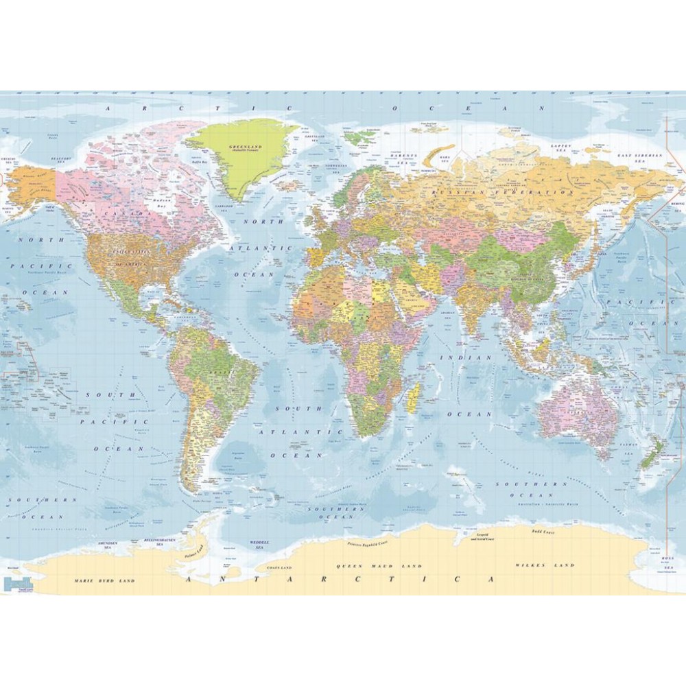 Világtérkép óriás fali poszter