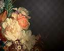 Vintage alap mintán óriás virág mintás design fali poszter tapéta 368x254 vlies