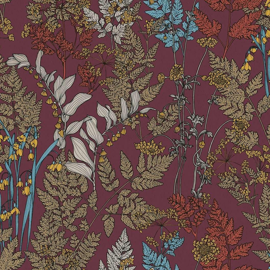 Vintage dekor tapéta mezei virág mintával