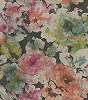 Vintage hatású virág mintás színes tapéta