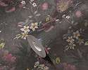 Vintage rózsa mintás design tapéta textiles felülettel