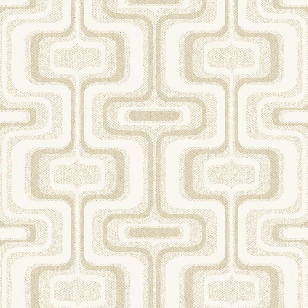 Vintage stílusú krém beige struktúrált olasz design design tapéta 