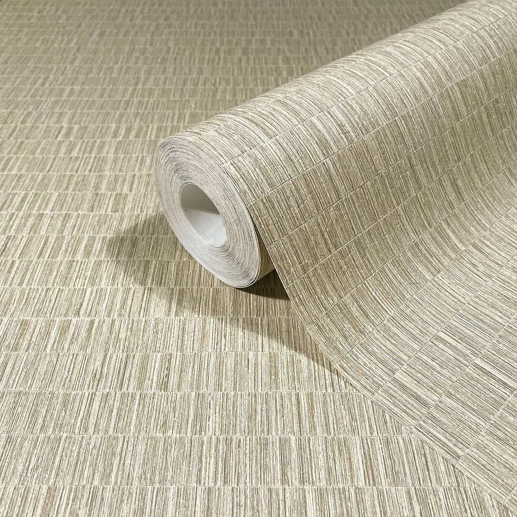 Vinyl dekor tapéta beige fahatású mintával