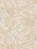 Vinyl dekor tapéta beige színű levél mintával