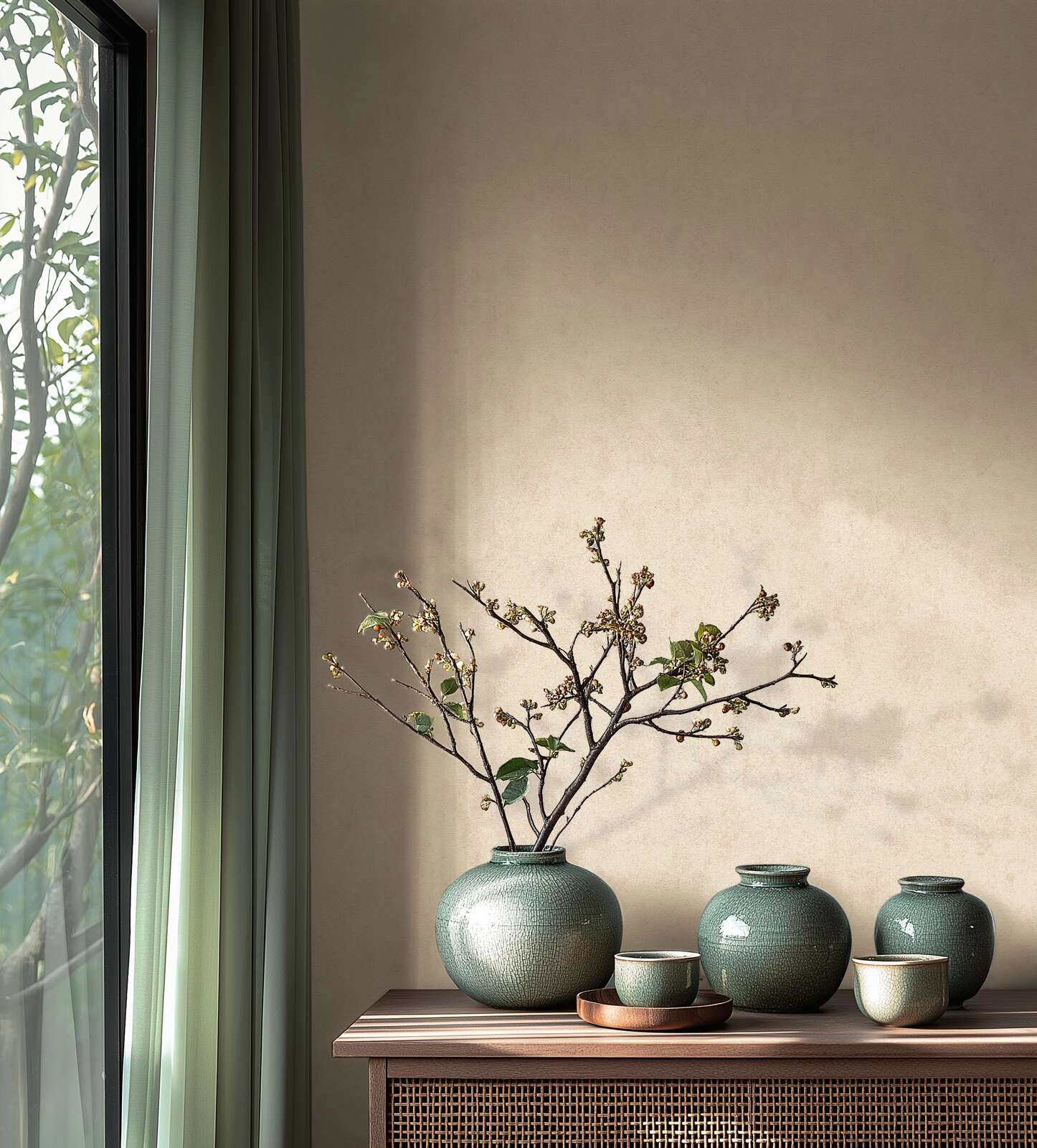 Vinyl dekor tapéta bézs natút beton mintával