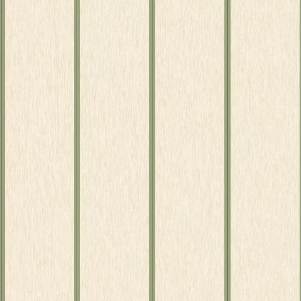 Vinyl dekor tapéta fahatású csíkos mintával krém és zöld színnel