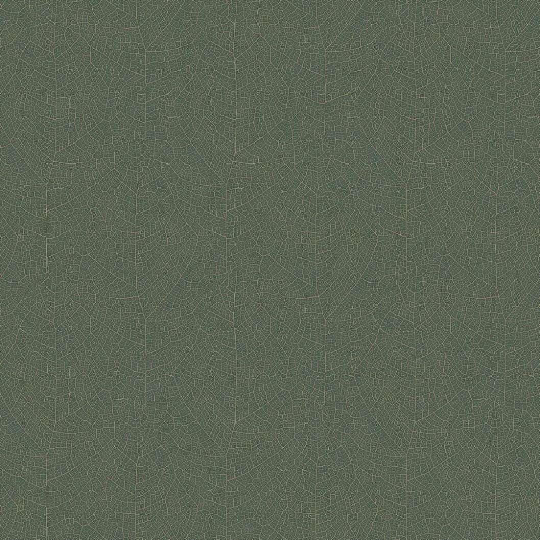 Vinyl dekor tapéta levélerezet mintával mohazöld színben
