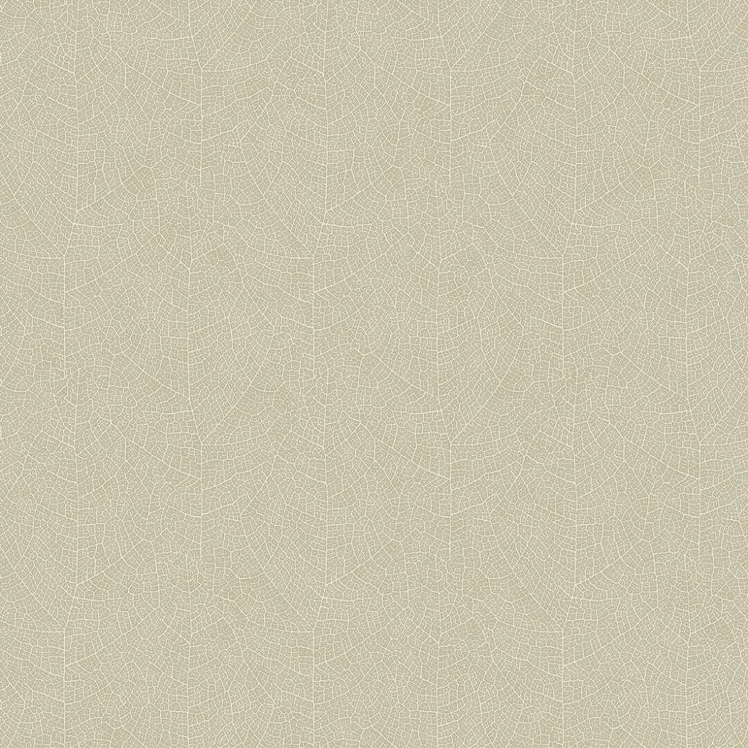 Vinyl dekor tapéta levélerezet mintával szürkebeige színben