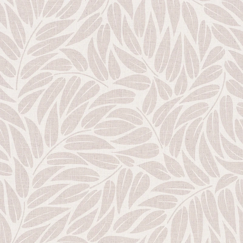 Vinyl dekor tapéta melegszürke levél mintával