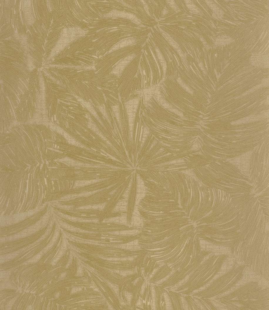 Vinyl dekor tapéta nagy pálmaleveles mintával keki színben