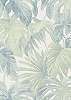 Vinyl dekor tapéta pálmalevél mintával zöld kék színekkel