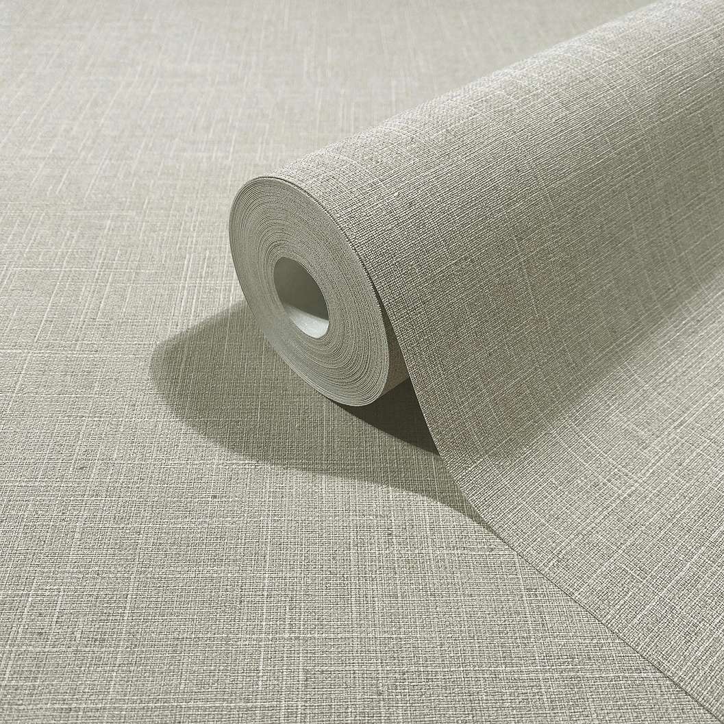 Vinyl dekor tapéta szürkés beige lenszövet hatású mintával
