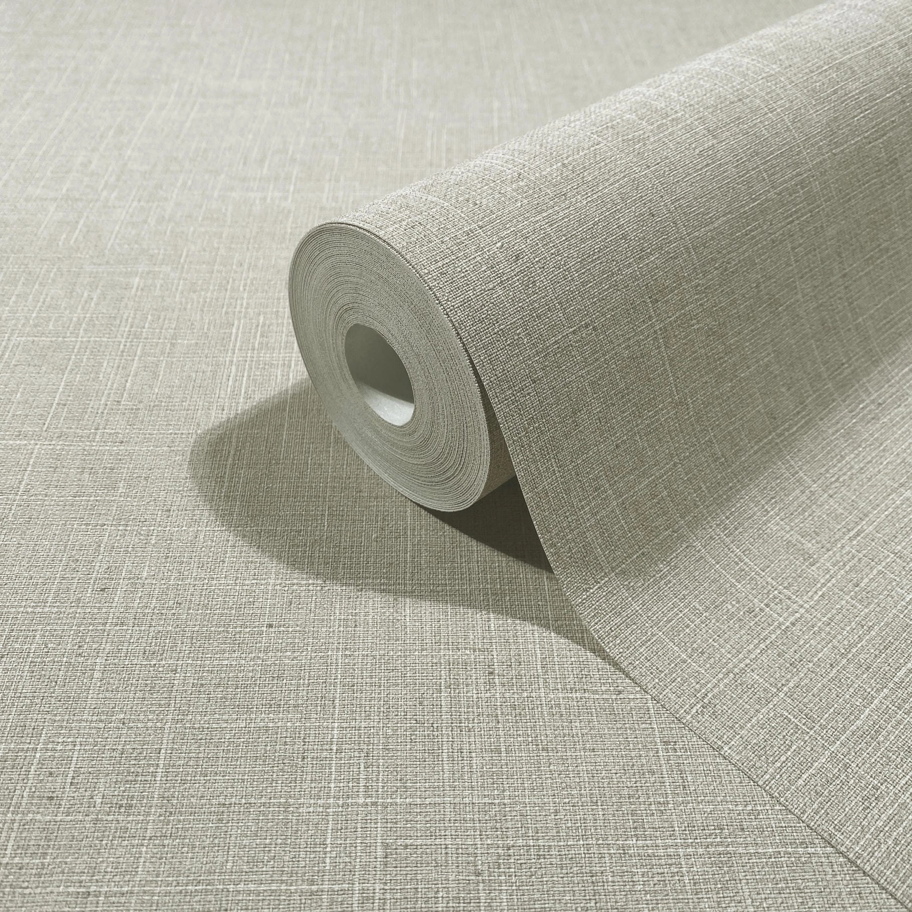 Vinyl dekor tapéta szürkés beige lenszövet hatású mintával