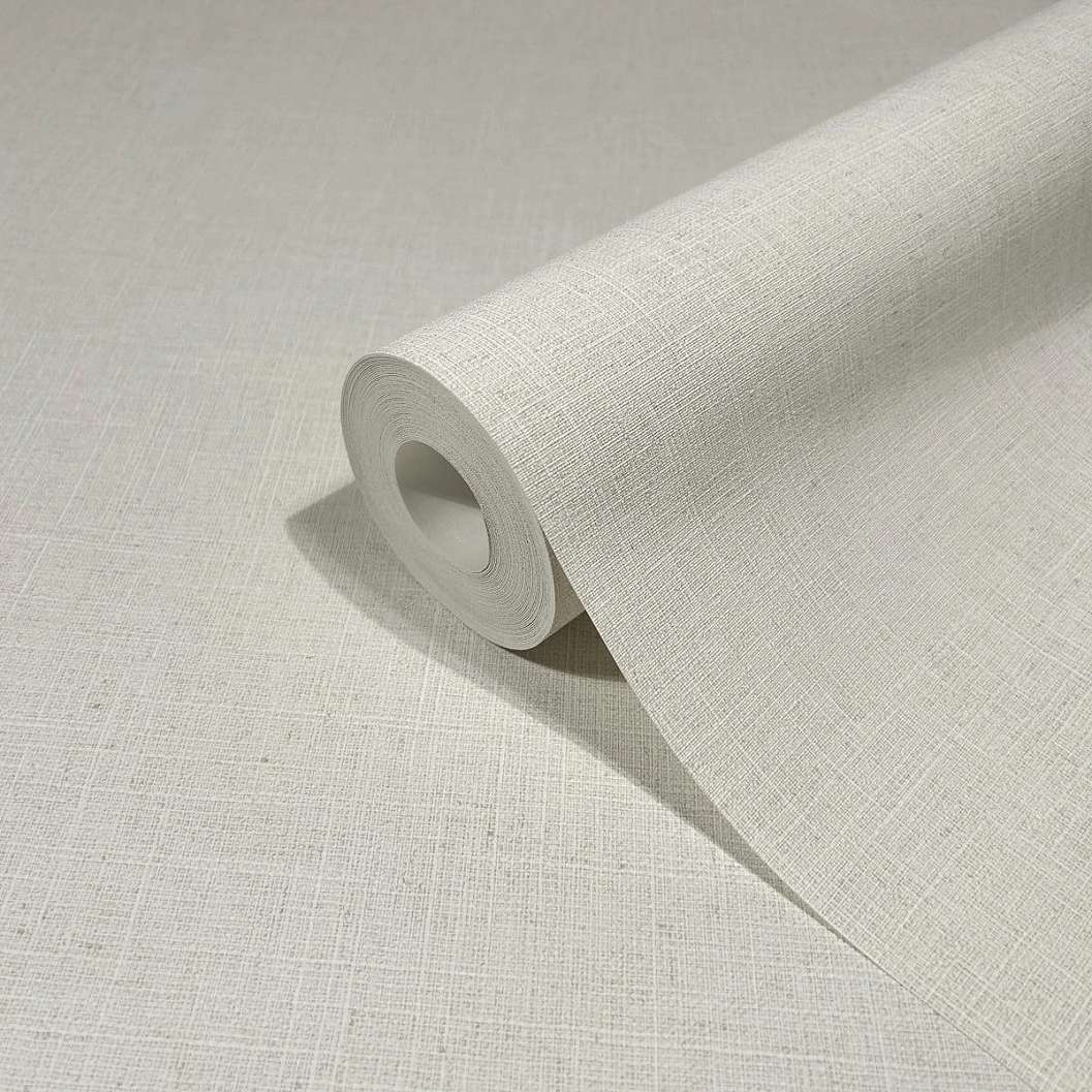 Vinyl dekor tapéta tört fehér lenszövet hatású mintával